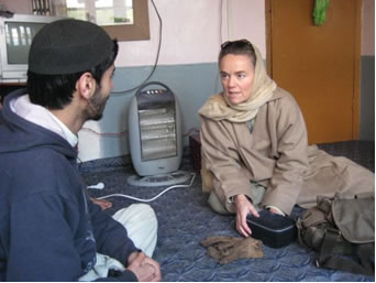 On a home visit in Srinagar