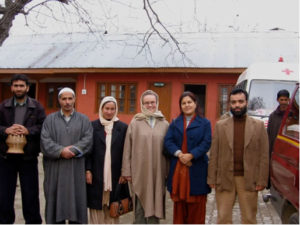 With the villagers and the army at one of our main project areas in Kamalkote, right on the Line of Control between Pakistan and India